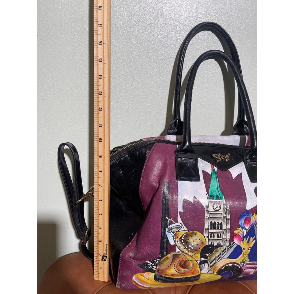 Women's Artistic Hand Painted Expressions by Sharif Tote Bag - Picture 14 of 15